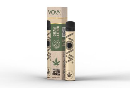 VOVA - Cream Leather Cannabis Vaporizer