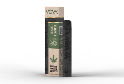 VOVA - Black Leather Cannabis Vaporizer